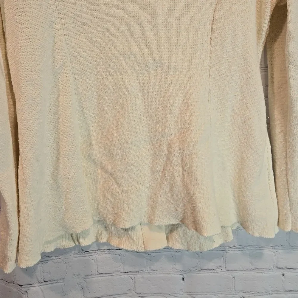 Willow cream button front cotton cardigan size S - Picture 8 of 8